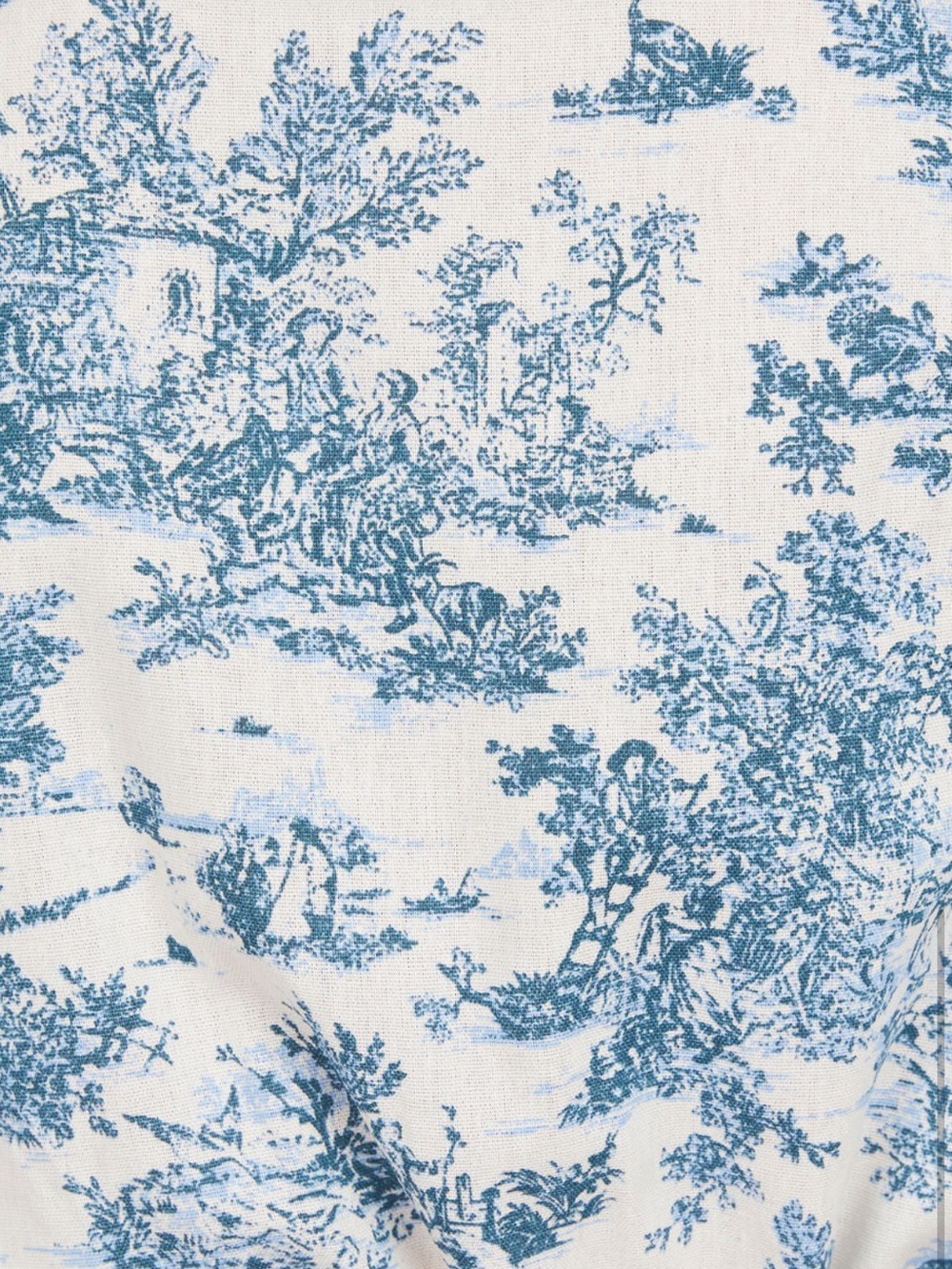 Vici Sunday Best Blue and White Toile Linen-Blend Mini Dress NWT - Picture 4 of 10